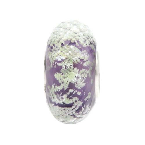 Ogerbeads Violet Tiny Moonlight Fragments glow-in-the-dark; purple glass Spacer by The Alternative Bead. Your official Ogerbeads Retailer from Germany