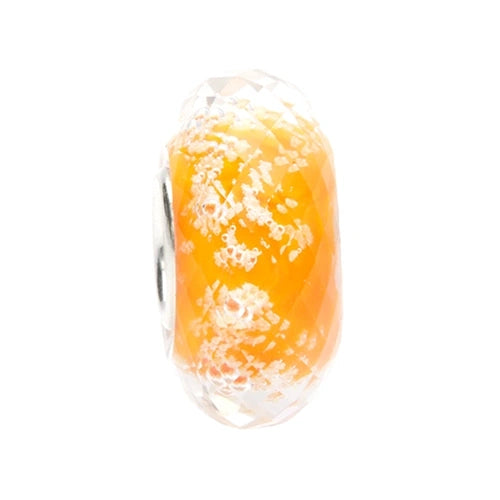 Ogerbeads Mango Tiny Moonlight Fragments glow-in-the-dark; orange glass Spacer by The Alternative Bead. Your official Ogerbeads Retailer from Germany