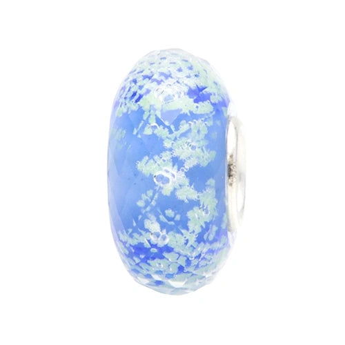Ogerbeads Sapphire Tiny Moonlight Framents glow-in-the-dark; blue glass Spacer by The Alternative Bead. Your official Ogerbeads Retailer from Germany
