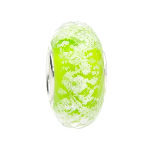 Ogerbeads Moss Tiny Moonlight Fragments glow-in-the-dark; green glass Spacer by The Alternative Bead. Your official Ogerbeads Retailer from Germany