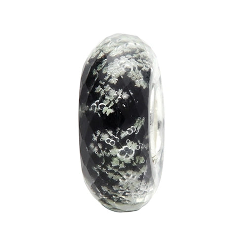Ogerbeads Black Slim Tiny Moonlight Fragments glow-in-the-dark; black glass Spacer by The Alternative Bead. Your official Ogerbeads Retailer from Germany