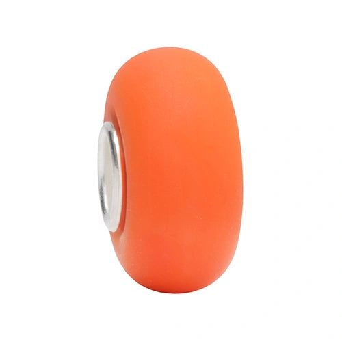 Ogerbeads Tangerine Tiny Mist Elemental orange glass Bead by The Alternative Bead. Your official Ogerbeads Retailer from Germany