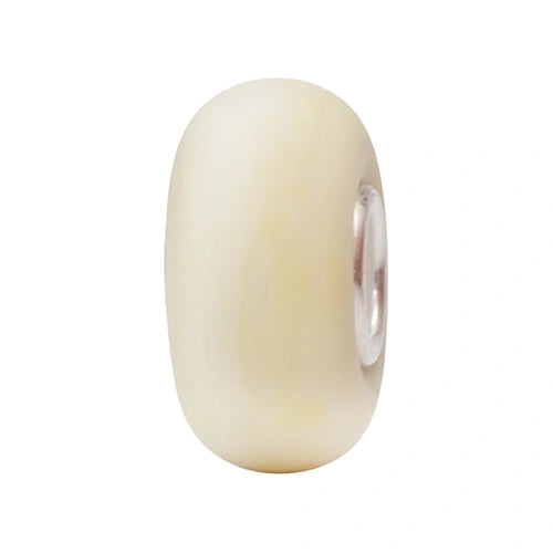 Ogerbeads Lemon Cream Tiny Mist Elemental gray glass Bead by The Alternative Bead. Your official Ogerbeads Retailer from Germany