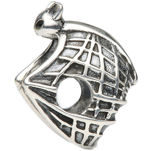 Ogerbeads Mr. Spiderbat – Glass Bead Excluded silver sterling-silver Bead by The Alternative Bead. Your official Ogerbeads Retailer from Germany