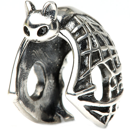 Ogerbeads Mr. Spiderbat – Glass Bead Excluded silver sterling-silver Bead by The Alternative Bead. Your official Ogerbeads Retailer from Germany