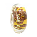 Ogerbeads Yellow Diamonds Pixiedust yellow and gold glass Bead by The Alternative Bead. Your official Ogerbeads Retailer from Germany