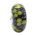 Ogerbeads Uranium Pansy Petals purple and yellow glass Bead by The Alternative Bead. Your official Ogerbeads Retailer from Germany