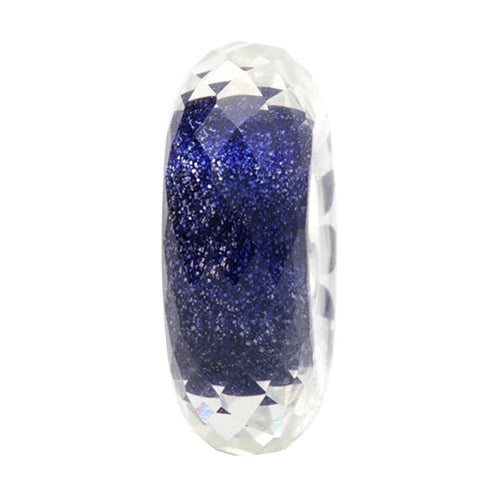 Ogerbeads Galaxy Sparkle Slim Elemental Fragments blue glass Spacer by The Alternative Bead. Your official Ogerbeads Retailer from Germany