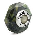 OHM Beads Abstract Aspects black; green natural-stone Bead by The Alternative Bead. Your official OHM Beads Retailer from Germany