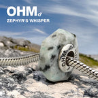 OHM Beads Zephyr's Whisper (Kiwi Jasper) (ORK044) green natural-stone Bead The Alternative Bead