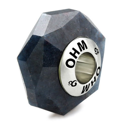 OHM Beads Mystic Muse (Ruby Kiyanite) (ORK049) black natural-stone Bead The Alternative Bead