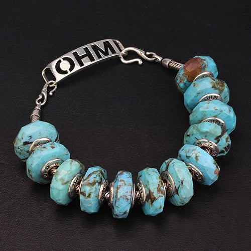 OHM Beads Joyful Sky blue natural-stone Bead by The Alternative Bead. Your official OHM Beads Retailer from Germany
