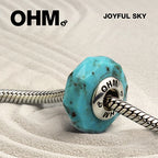 OHM Beads Joyful Sky blue natural-stone Bead by The Alternative Bead. Your official OHM Beads Retailer from Germany