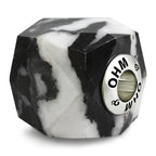 OHM Beads OROQ NO. 15 Yin Yang Yours black; white natural-stone Bead by The Alternative Bead. Your official OHM Beads Retailer from Germany