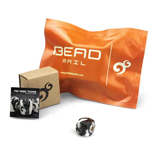 OHM Beads OROQ NO. 15 Yin Yang Yours black; white natural-stone Bead by The Alternative Bead. Your official OHM Beads Retailer from Germany