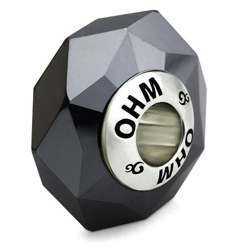OHM Beads Midnight Mirror black natural-stone Bead by The Alternative Bead. Your official OHM Beads Retailer from Germany