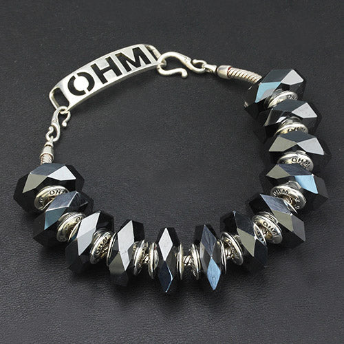 OHM Beads Midnight Mirror black natural-stone Bead by The Alternative Bead. Your official OHM Beads Retailer from Germany