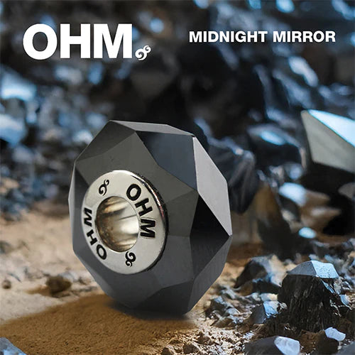 OHM Beads Midnight Mirror black natural-stone Bead by The Alternative Bead. Your official OHM Beads Retailer from Germany