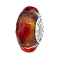 Elfbeads Oak Leaves Sunset Golddust  glass Bead by The Alternative Bead. Your official Elfbeads Retailer from Germany