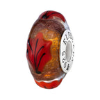 Elfbeads Oak Leaves Sunset Golddust  glass Bead by The Alternative Bead. Your official Elfbeads Retailer from Germany