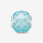 Praan Ocean Blue Studded Pin Pyramid Crystalline Charm blue glass Bead by The Alternative Bead. Your official Praan Retailer from Germany