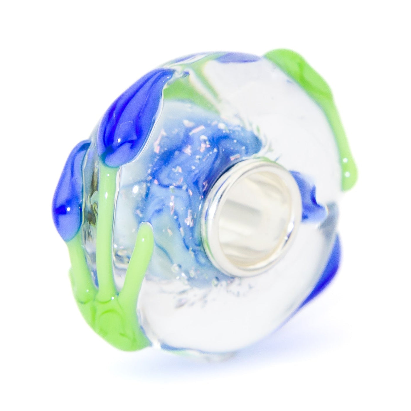 Elfbeads Ocean Blue Fantasy Tulips  glass Bead by The Alternative Bead. Your official Elfbeads Retailer from Germany