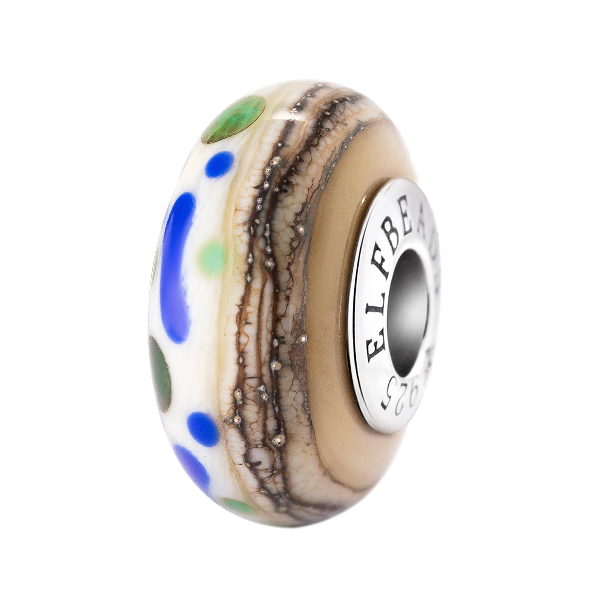 Elfbeads Ocean Pebbles blue; green; brown glass Bead by The Alternative Bead. Your official Elfbeads Retailer from Germany