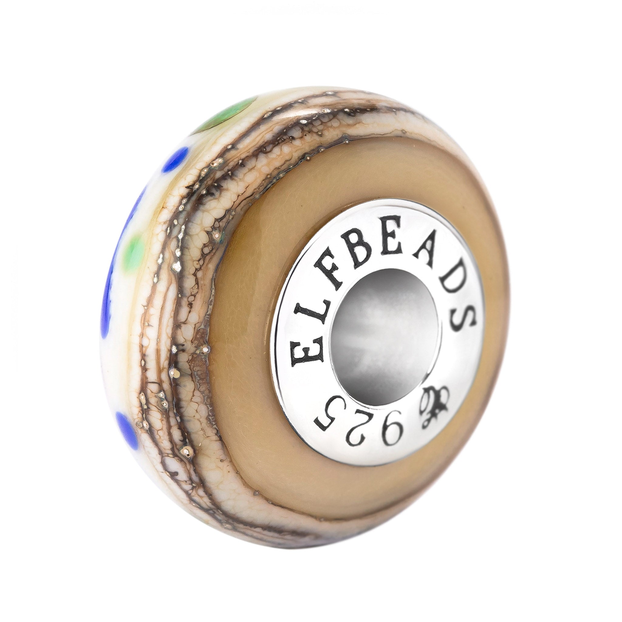 Elfbeads Ocean Pebbles blue; green; brown glass Bead by The Alternative Bead. Your official Elfbeads Retailer from Germany