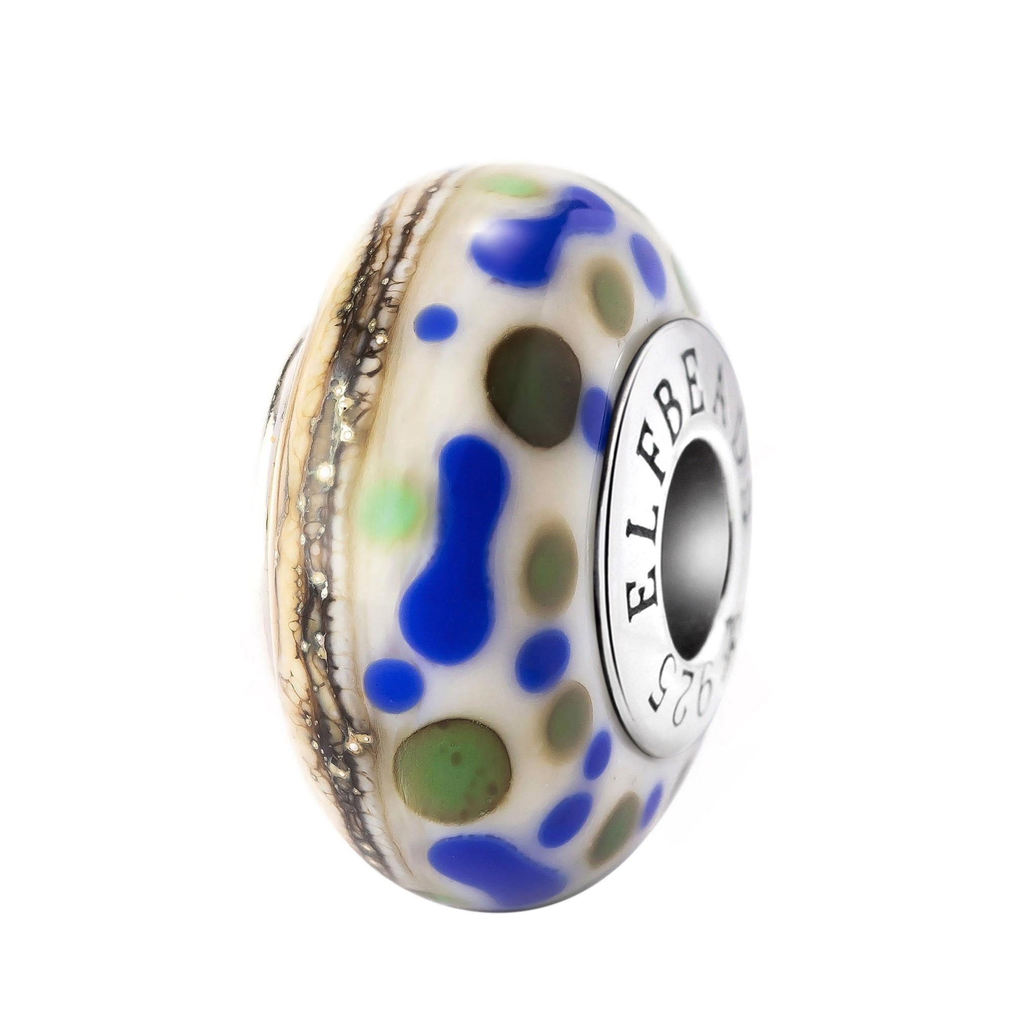 Elfbeads Ocean Pebbles blue; green; brown glass Bead by The Alternative Bead. Your official Elfbeads Retailer from Germany