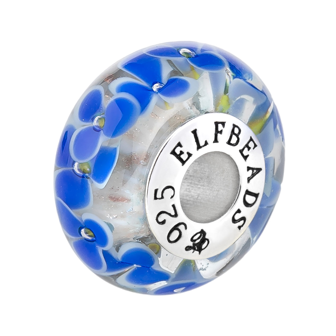  Elfbeads Ocean Petals Snow Charm by The Alternative Bead 