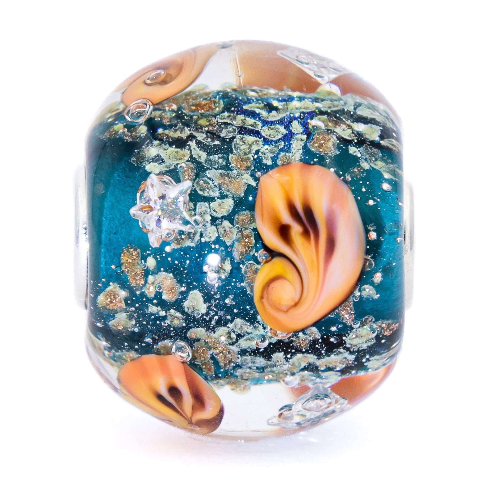 Elfbeads Ocean Seashell Shimmering World  glass Bead by The Alternative Bead. Your official Elfbeads Retailer from Germany