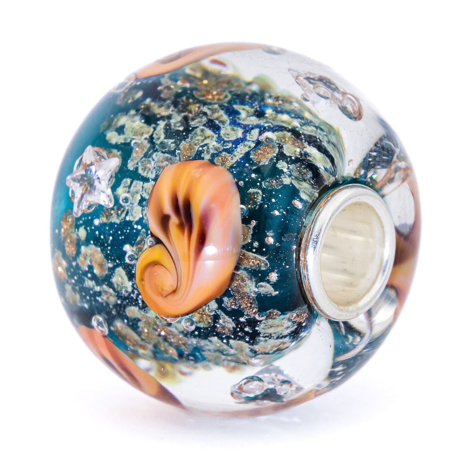 Elfbeads Ocean Seashell Shimmering World  glass Bead by The Alternative Bead. Your official Elfbeads Retailer from Germany