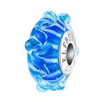Elfbeads Ocean Wave Petals blue glass Bead by The Alternative Bead. Your official Elfbeads Retailer from Germany