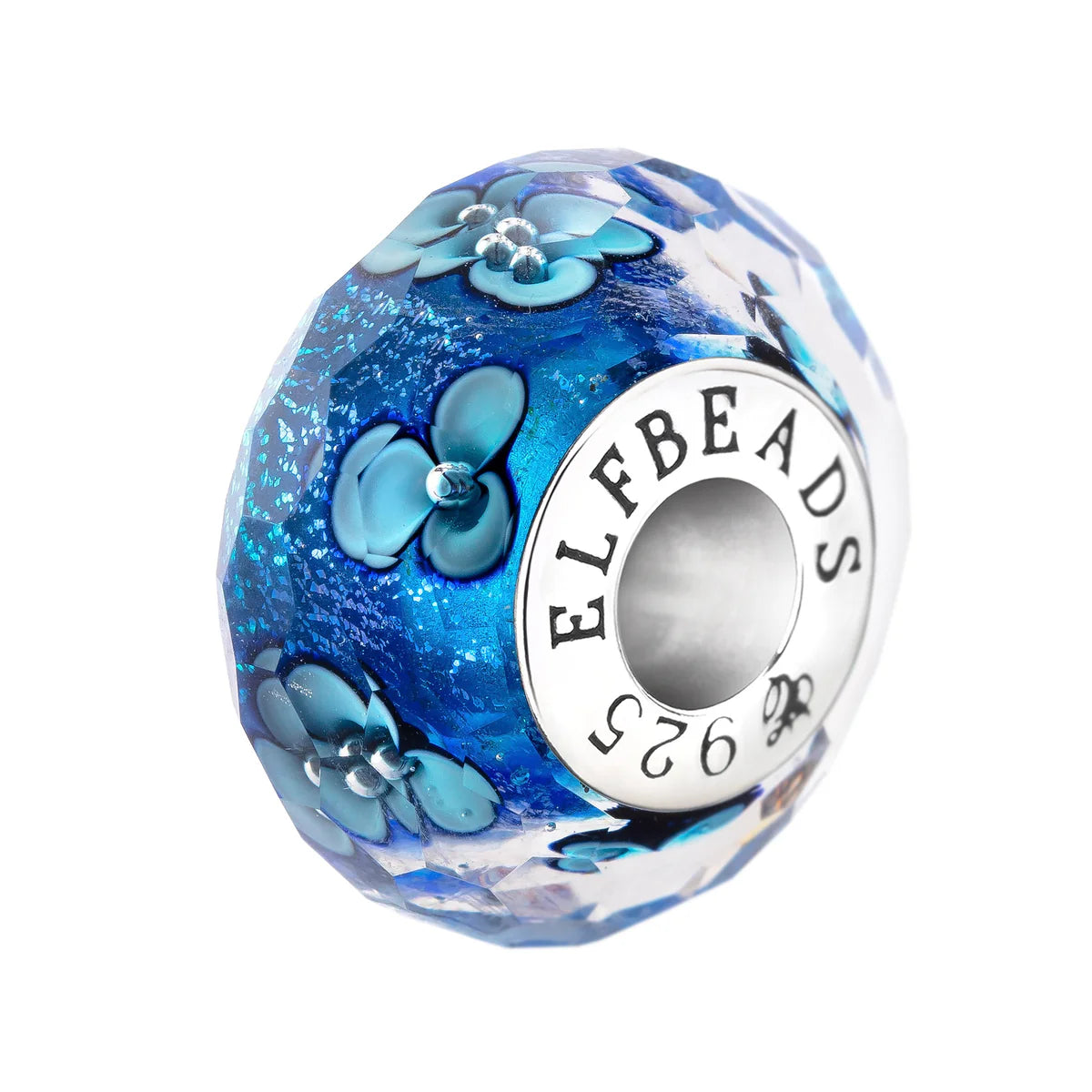 Elfbeads Ocean Flowers Fractal blue glass Bead by The Alternative Bead. Your official Elfbeads Retailer from Germany