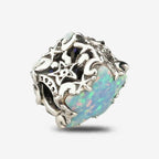 Praan Opalescent Stardust Under the Sea Charm blue sterling-silver Bead by The Alternative Bead. Your official Praan Retailer from Germany
