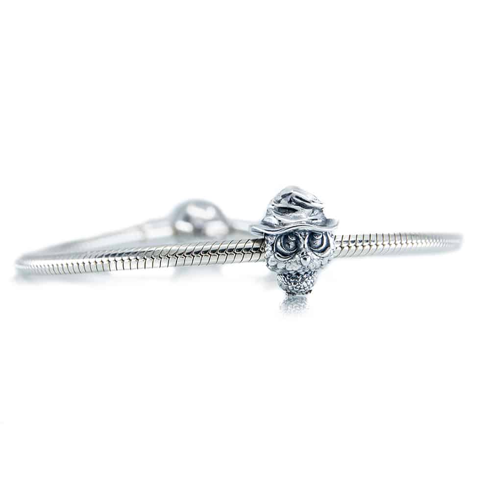 The Alternative Bead: Aurora Charm - Owl The Guardian of Knowledge Charm Sterling Silver Charm Picture 5