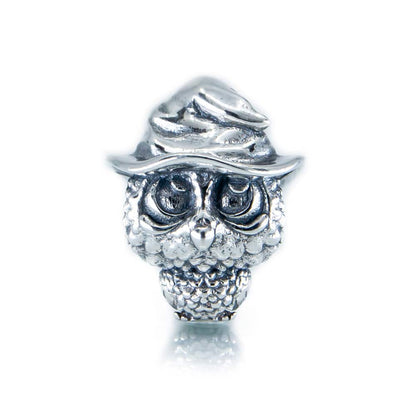 The Alternative Bead: Aurora Charm - Owl The Guardian of Knowledge Charm Sterling Silver Charm Picture 2