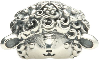 Ogerbeads Woolly the Sheep silver sterling-silver Dangle by The Alternative Bead. Your official Ogerbeads Retailer from Germany