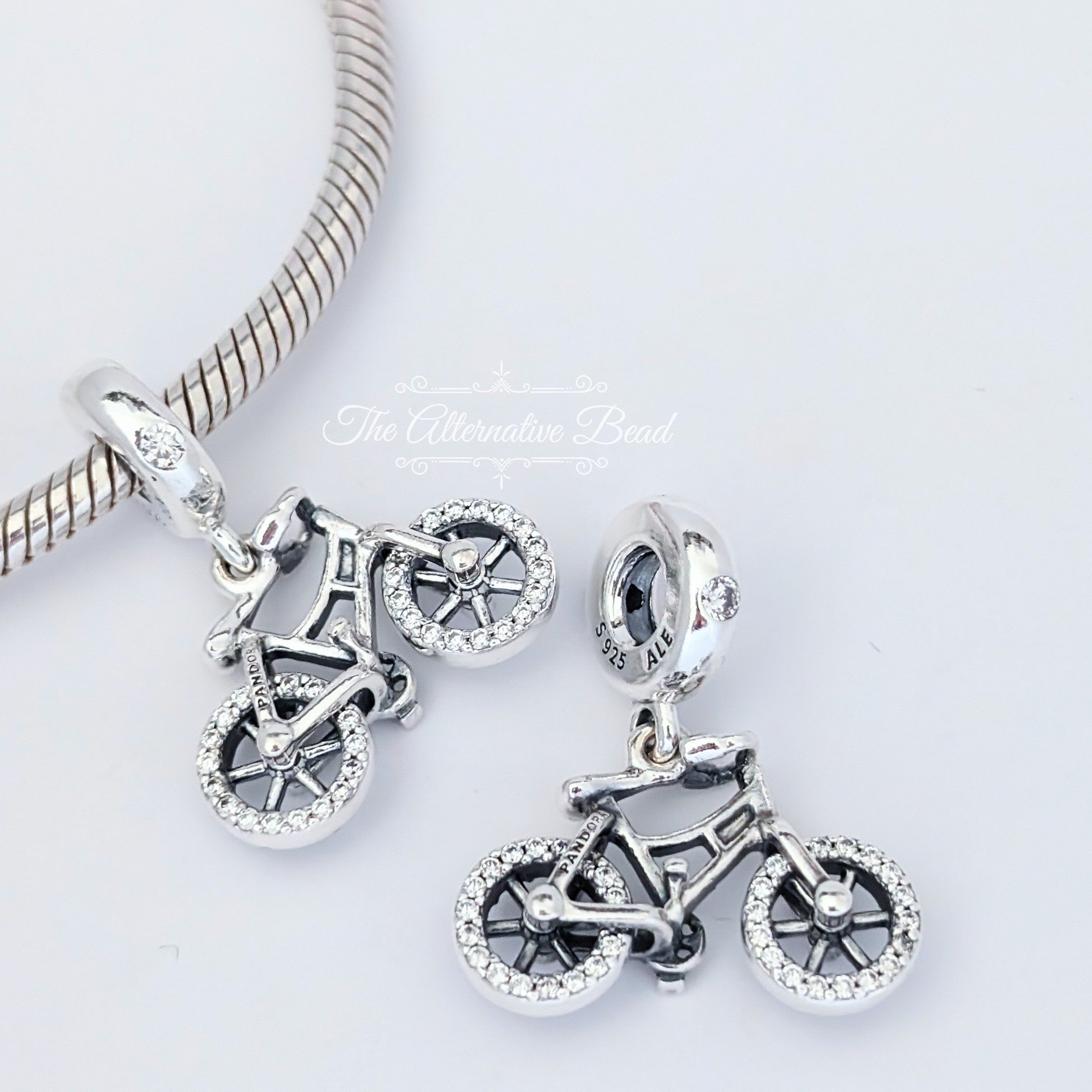 Pandora Bicycle Dangle (797858CZ) silver sterling-silver Dangle by The Alternative Bead. Your Jewelry Retailer from Germany