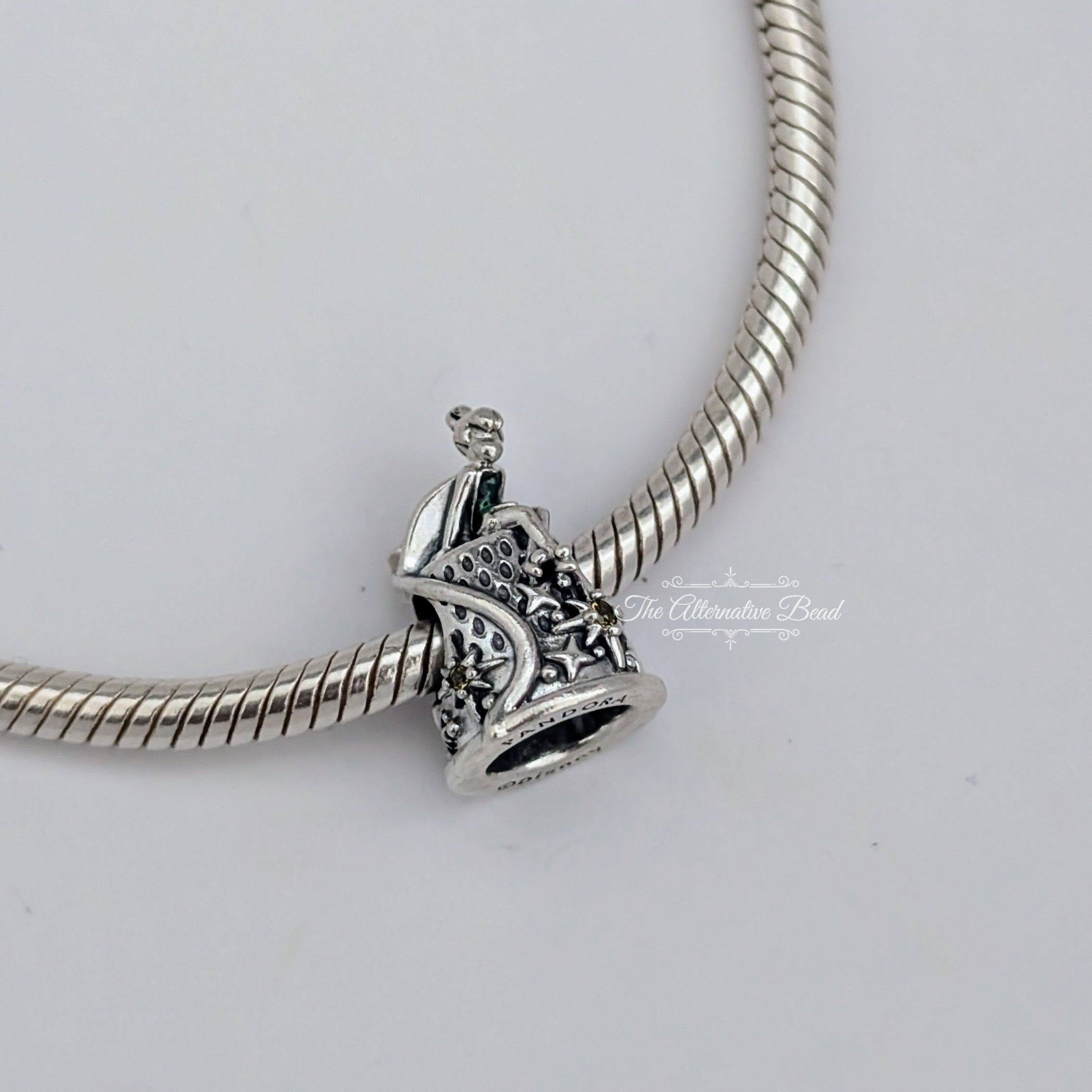Disney x Pandora Tinker Bell Celestial Thimble (792520C01) silver and yellow and green sterling-silver and enamel Bead by The Alternative Bead. Your Jewelry Retailer from Germany