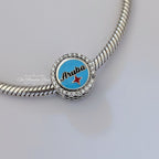 Pandora Aruba Cactus Double sided Button Charm Mix Enamel Clear Cubic Zirconia () silver and blue and green and yellow and white sterling-silver and enamel Bead by The Alternative Bead. Your Jewelry Retailer from Germany