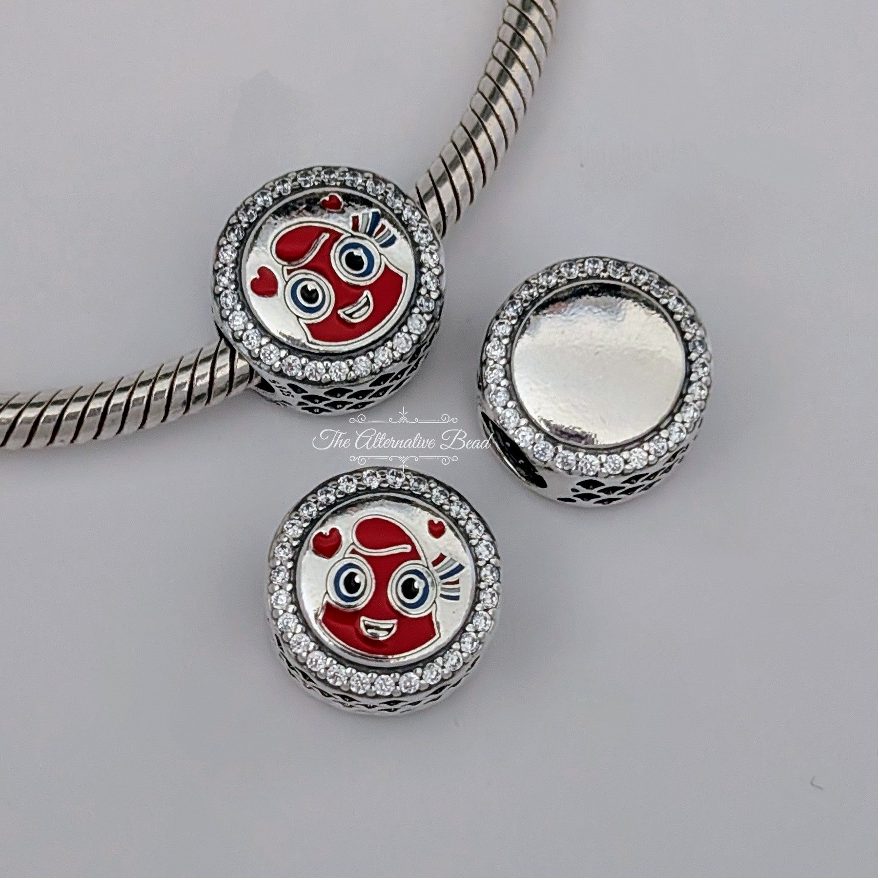 Pandora Engravable Charm Mascot of the Paris 2024 Olympic Games (792016CZ_E060) silver and red sterling-silver and enamel Bead by The Alternative Bead. Your Jewelry Retailer from Germany