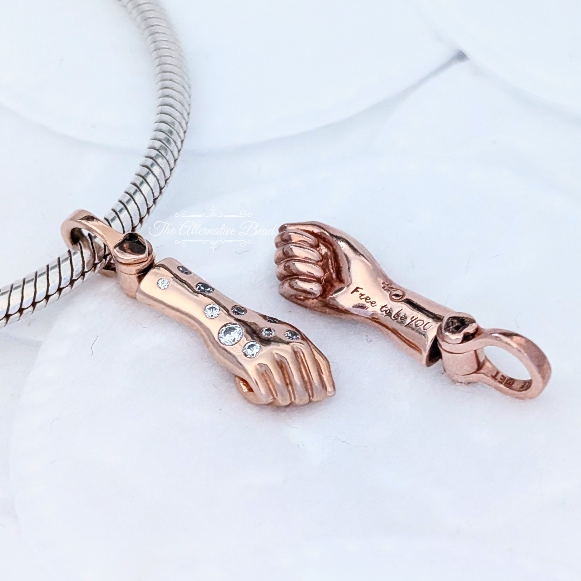Pandora Female Empowerment Dangle (388002CZ) rose-gold rose-gold Dangle by The Alternative Bead. Your Jewelry Retailer from Germany