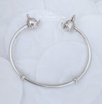 Disney x Pandora Mickey & Minnie Open Bangle (597494) silver sterling-silver Bangle by The Alternative Bead. Your Jewelry Retailer from Germany