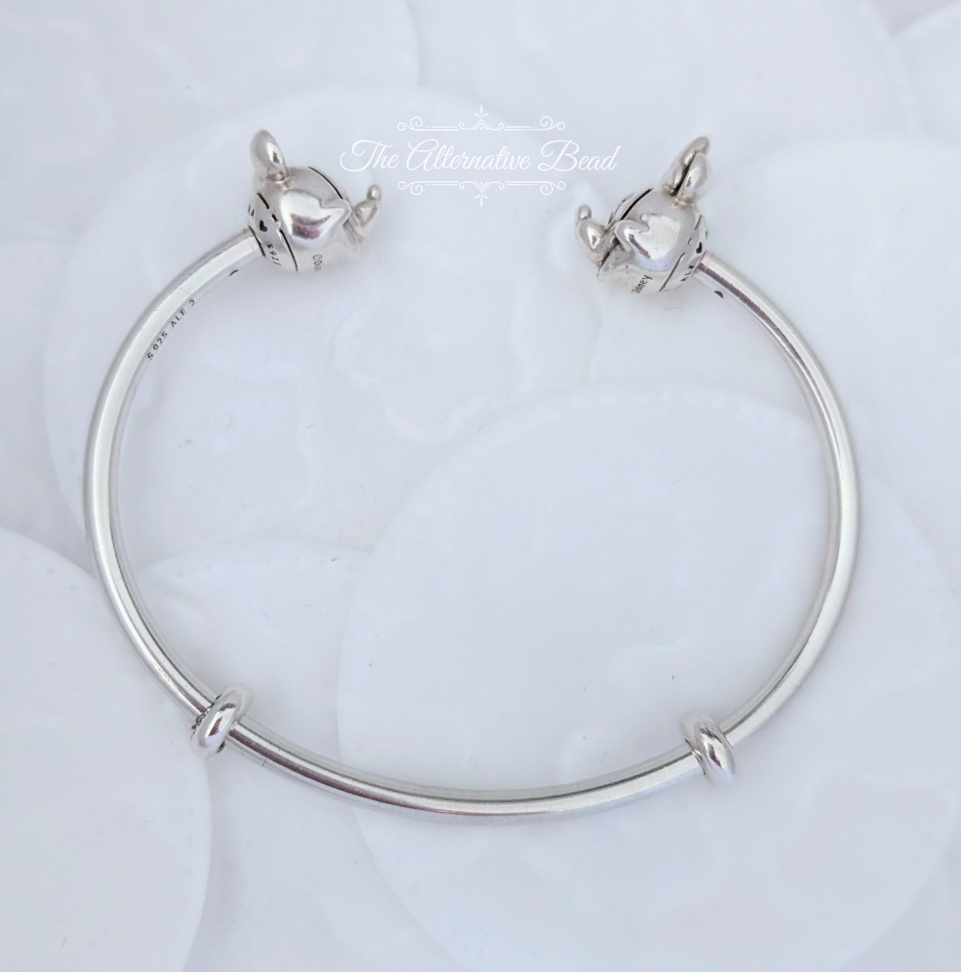 Disney x Pandora Mickey & Minnie Open Bangle (597494) silver sterling-silver Bangle by The Alternative Bead. Your Jewelry Retailer from Germany