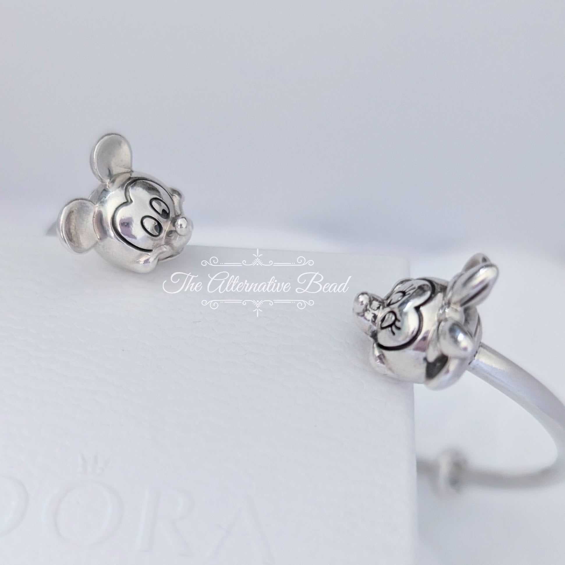 Disney x Pandora Mickey & Minnie Open Bangle (597494) silver sterling-silver Bangle by The Alternative Bead. Your Jewelry Retailer from Germany