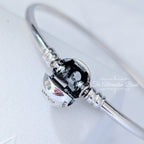 Pandora Moments Sparkling Snowflake Clasp Bangle (592286C01) silver sterling-silver Bangle by The Alternative Bead. Your Jewelry Retailer from Germany