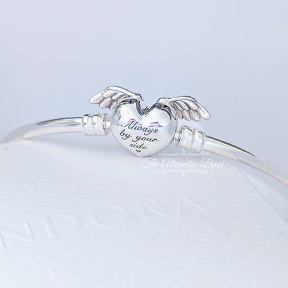 Moments Winged Heart Bangle