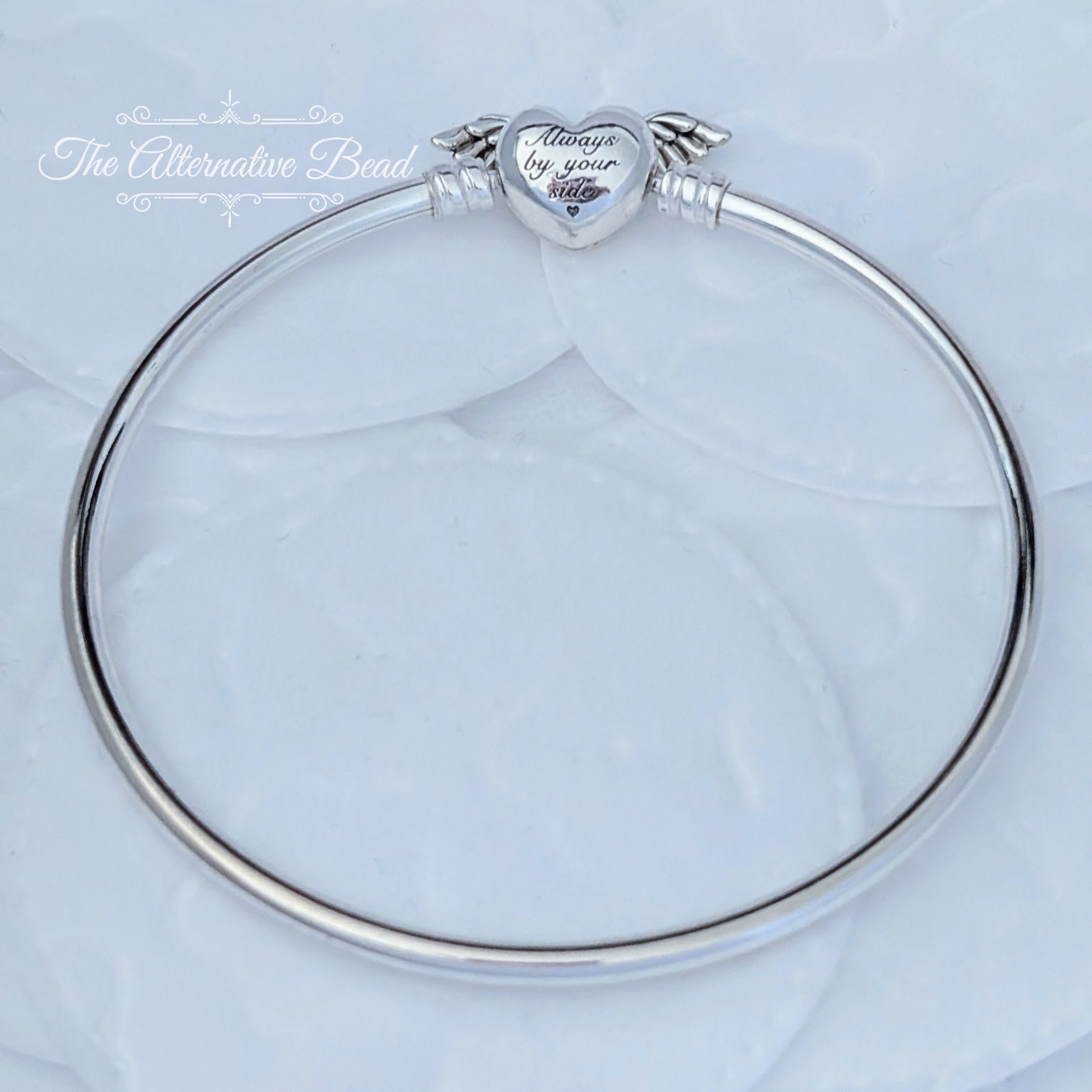 Pandora Moments Winged Heart Bangle (599379C00) silver sterling-silver Bangle by The Alternative Bead. Your Jewelry Retailer from Germany