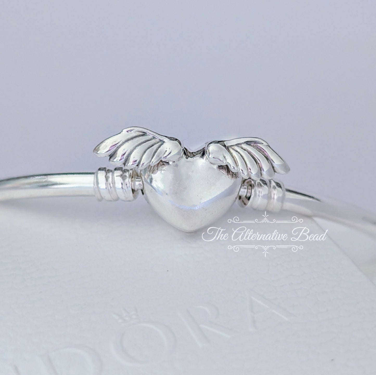 Moments Winged Heart Bangle